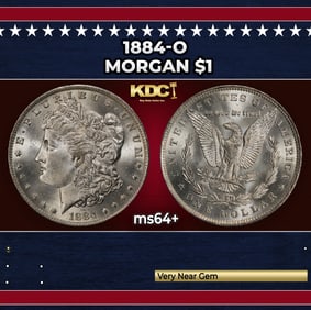 1884-o Morgan Dollar $1 Grades ms64+