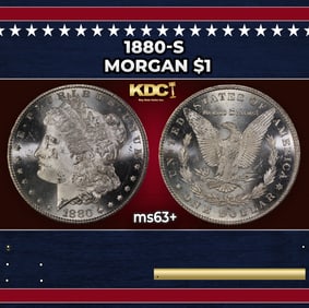 1880-s Morgan Dollar $1 Grades ms63+