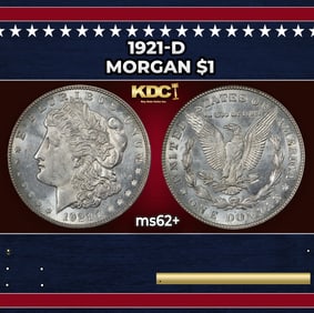 1921-d Morgan Dollar $1 Grades ms62+