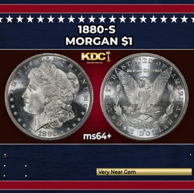 1880-s Morgan Dollar $1 Grades ms64+