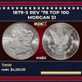 1879-s Rev '78 Top 100 Morgan Dollar $1 ms64 SEGS