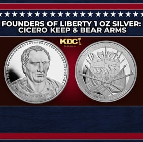 Founders of Liberty 1 oz Silver: Cicero Keep & Bear Arms Round