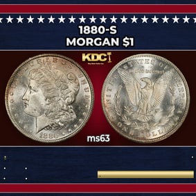 1880-s Morgan Dollar $1 Grades ms63