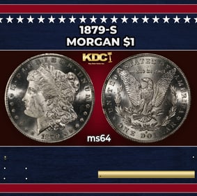 1879-s Morgan Dollar $1 Grades ms64
