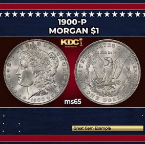 1900-p Morgan Dollar $1 Grades ms65