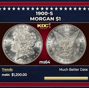 1900-s Morgan Dollar $1 ms64 SEGS