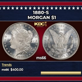 1880-s Morgan Dollar $1 Grades ms66