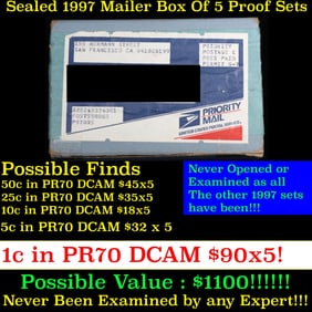 Original sealed box 5- 1997 United States Mint Proof Sets