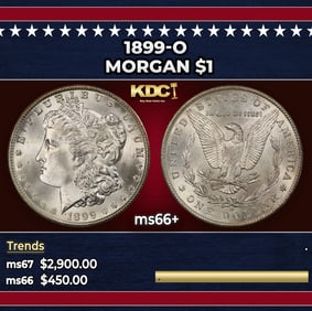 1899-o Morgan Dollar $1 ms66+ SEGS