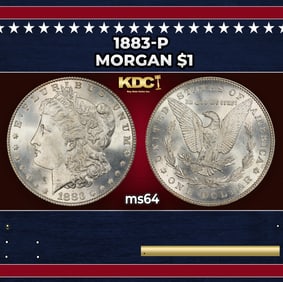 1883-p Morgan Dollar $1 Grades ms64
