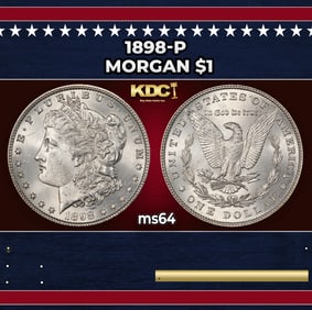 1898-p Morgan Dollar $1 Grades ms64