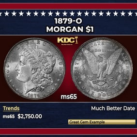1879-o Morgan Dollar $1 ms65 SEGS