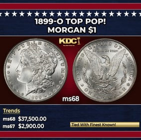 1899-o Morgan Dollar TOP POP! $1 ms68 SEGS