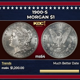 1900-s Morgan Dollar $1 ms64 SEGS