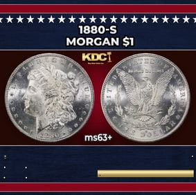 1880-s Morgan Dollar $1 Grades ms63+