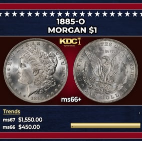 1885-o Morgan Dollar $1 ms66+ SEGS