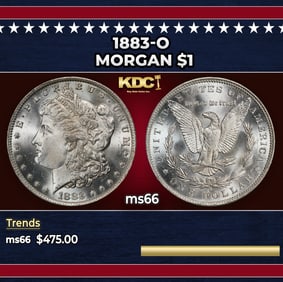 1883-o Morgan Dollar $1 Grades ms66