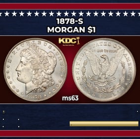 1878-s Morgan Dollar $1 Grades ms63