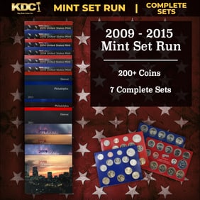 2009-2015 Mint Set Run 204 Coins 7 Complete Sets