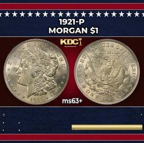 1921-p Morgan Dollar $1 Grades ms63+