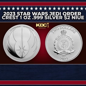 2023 Star Wars Jedi Order Crest 1 oz .999 Silver $2 Niue Round