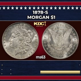 1878-s Morgan Dollar $1 Grades ms63