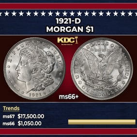 1921-d Morgan Dollar $1 ms66+ SEGS