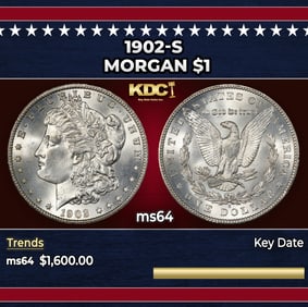 1902-s Morgan Dollar $1 ms64 SEGS