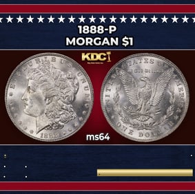 1888-p Morgan Dollar $1 Grades ms64