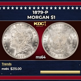 1879-p Morgan Dollar $1 Grades ms64