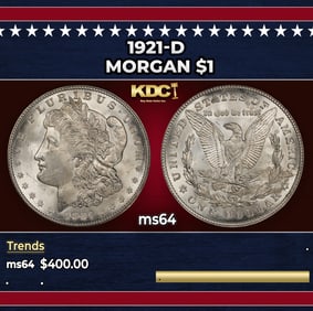 1921-d Morgan Dollar $1 Grades ms64