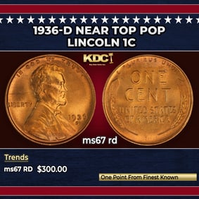 1936-d Lincoln Cent Near Top Pop 1c ms67 rd SEGS