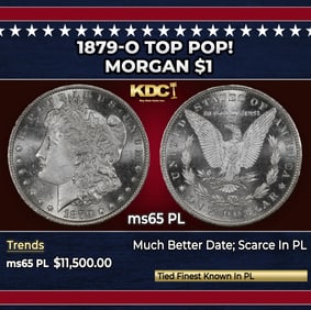 1879-o Morgan Dollar TOP POP! $1 ms65 PL SEGS