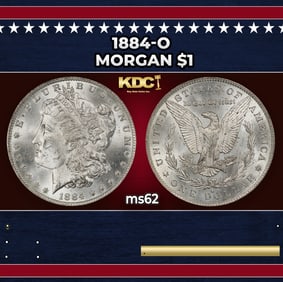1884-o Morgan Dollar $1 Grades ms62