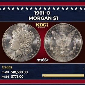 1901-o Morgan Dollar $1 ms66+ SEGS