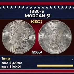 1880-s Morgan Dollar $1 ms66+ SEGS