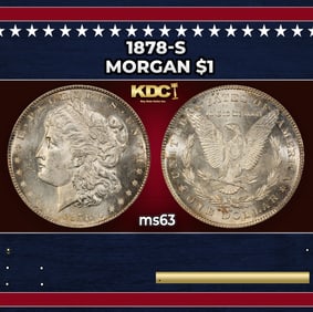 1878-s Morgan Dollar $1 Grades ms63