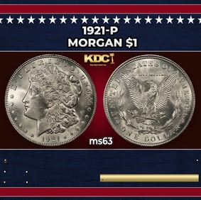 1921-p Morgan Dollar $1 Grades ms63