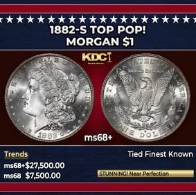 1882-s Morgan Dollar TOP POP! $1 ms68+ SEGS