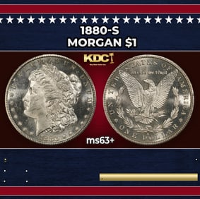 1880-s Morgan Dollar $1 Grades ms63+