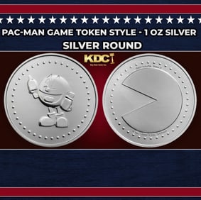 PAC-MAN Game Token Style - 1 oz Silver Round Round