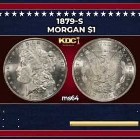 1879-s Morgan Dollar $1 Grades ms64