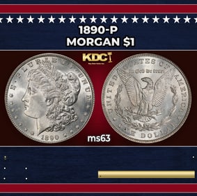 1890-p Morgan Dollar $1 Grades ms63