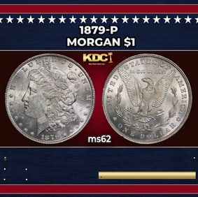1879-p Morgan Dollar $1 Grades ms62