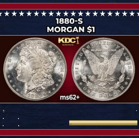 1880-s Morgan Dollar $1 Grades ms62+