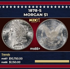 1878-s Morgan Dollar $1 ms66+ SEGS