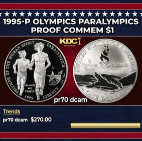 1995-p Olympics Paralympics Proof Modern Commem Dollar $1 pr70 dcam SEGS