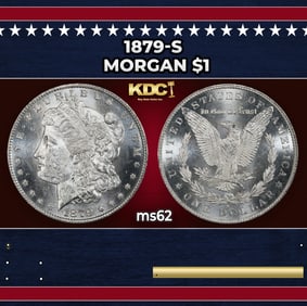 1879-s Morgan Dollar $1 Grades ms62