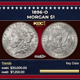 1896-o Morgan Dollar $1 ms63+ USCG