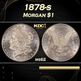 1878-s Morgan Dollar $1 Grades ms62